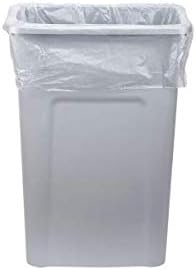 Karat Trash Bags [12-16 Gal - 1000 pc] | 6 Microns | Clear High Density Garbage Can Liners | 24 x 33