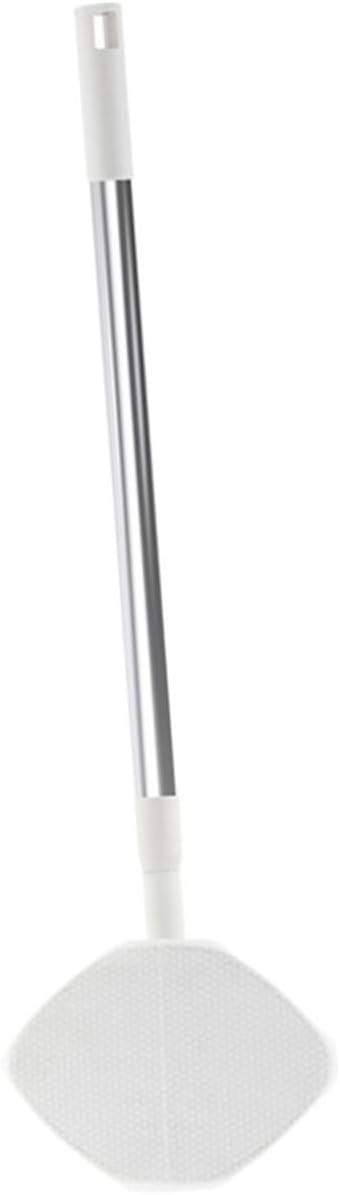 Retractable Dust Mop with Long Handle White Microfiber Triangle Cleaning Mop Cloth for Convenient Dust Removal