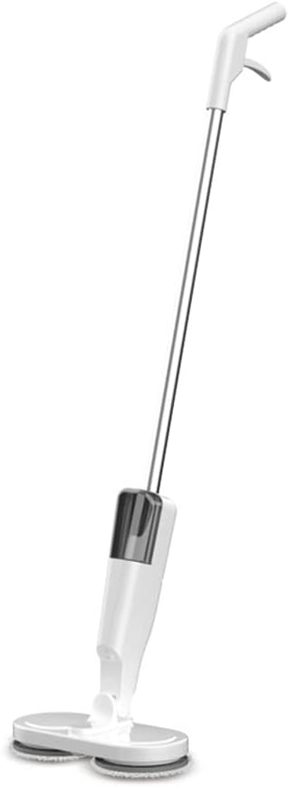 Cordless Electric Mop Scrubber Floor Cleaners Electric Spin Mop with Water Tank and Spray 60 min-Running Powerful Hardwood Electric Floor Cleaner Machine for Hard Floor Tile (White)