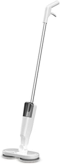 Cordless Electric Mop Scrubber Floor Cleaners Electric Spin Mop with Water Tank and Spray 60 min-Running Powerful Hardwood Electric Floor Cleaner Machine for Hard Floor Tile (White)