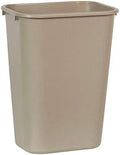 Beige Rectangular Trash Can (10 Gallon Size) Case of 12