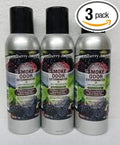 Smoke Odor Exterminator 198 gm/ 7 oz Large Spray Mulberry &amp Spice Set of Three Cans.