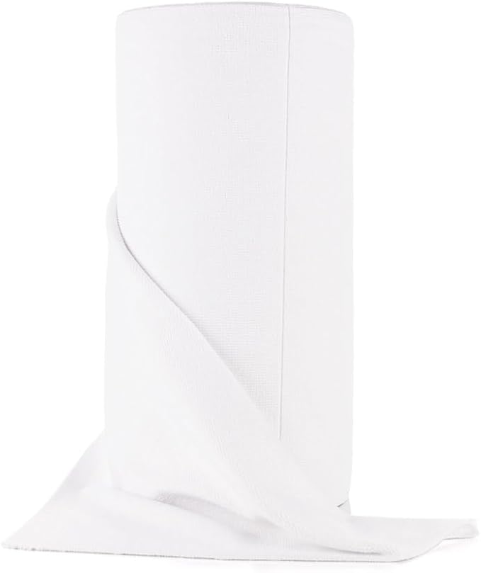 The Rag Company - Ultra Rip N' Rag XL Premium Reusable Pearl-Weave Microfiber Towels for Coatings Glass Detailing Home RV and More - 50 Count - Quality 70/30 Blend - 280gsm 16 x 16 - White