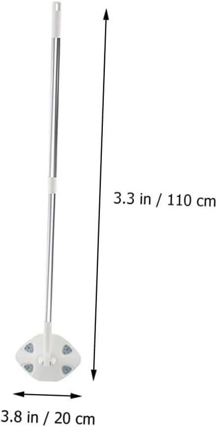 Household Dust Mop with Dry Tissue Pack Electrostatic Triangle Mop Head for Wood Floor Cleaning and Dust Removal for Home Use