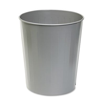 Fire-Safe Wastebasket Round Steel 23.5qt Charcoal Sold as 1 Each 12PACK  Total 12 Each