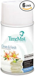 TimeMist Metered Fragrance Dispenser Refills Clean N Fresh 6.6 Ounces(332502TMCACT) Single (6)