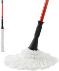 57.5 Inch Long Handle Self-Bending Twist Mop Wet &amp Dry Microfiber for Cleaning Floors Wet Mop can be Used for Commercial and Residential Cleaning of Hardwood Vinyl Tile and More.