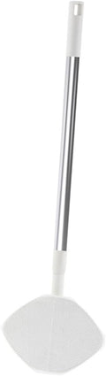 Tofficu Rotatable Dust Mop with Face Towel Refill Retractable Long Handle Dry Cleaning Mop for Household Floor and Desktop Dust Removal No Wash Hands-Free Cleaning Tool