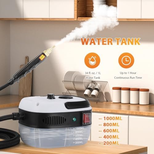 Steam Cleaner 2500W 1000ML Portable Handheld Steam Cleaner High Temperature Pressurized Steam Cleaning Machine