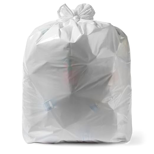 Aluf Plastics 12-16 Gallon White Trash Bags - (Pack of 2000) Linear Low Density Butene Star Seal Coreless Wastebasket Liners for Home Bathroom Kitchen Office and Everyday use
