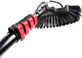 Glass Cleaning Brush Home Water Fed Telescopic Pole Kit Solar Panel Brush Rotating for Photovoltaic PanelTelescopic Window Cleaner with 5 Surface Brush and Solar Panel Adjustable 3.6m 10.8m