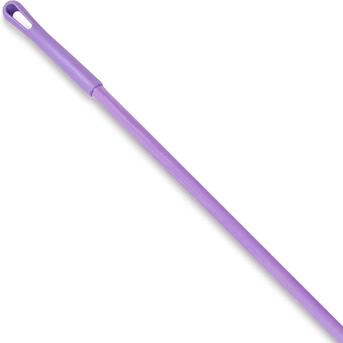 SPARTA Fiberglass Broomstick Replacement Broom Handle with Acme Threaded Tip for Industrial Cleaning Tools Fiberglass 60 Inches Purple