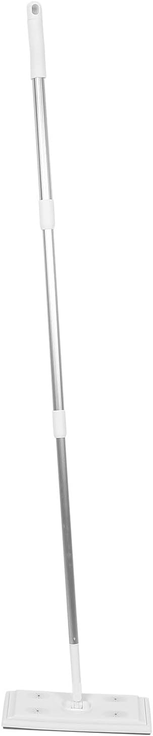 Electrostatic Dust Removal Mop 3-Section Telescopic Rod Thread Flat Mop for Floor Cleaning Home Dust Collector Tool Suitable for Dry Mopping and Household Use
