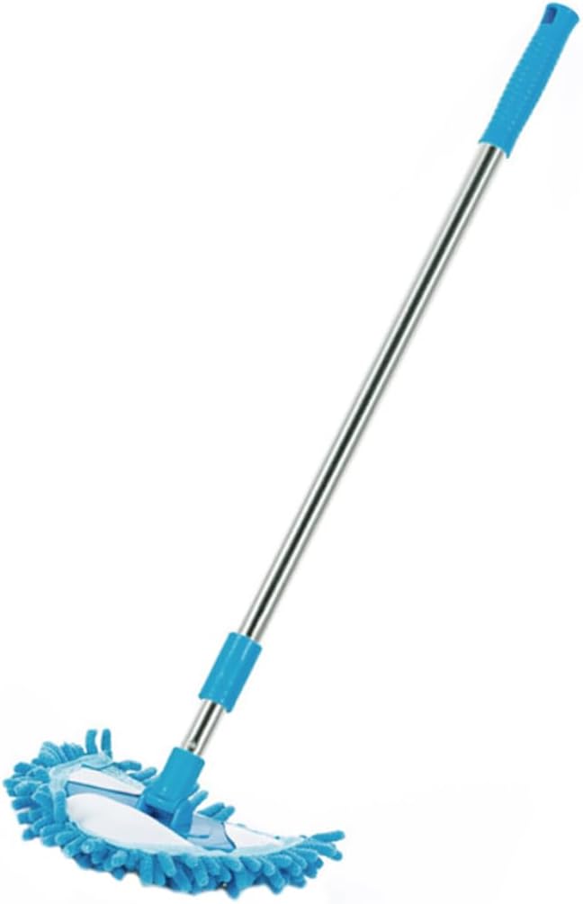 1Pc Telescopic Triangular Mop with Rotating Head Mini Portable Cleaning Tool for Home Floors Ergonomic Design for Deep Corner Cleaning Flexible Super Absorbent Mop Head
