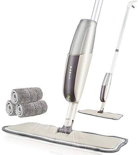 Spray Mop for Hardwood Floors with Refillable Bottle Microfiber Pad 360° Swivel Head for Wet &amp Dry Cleaning