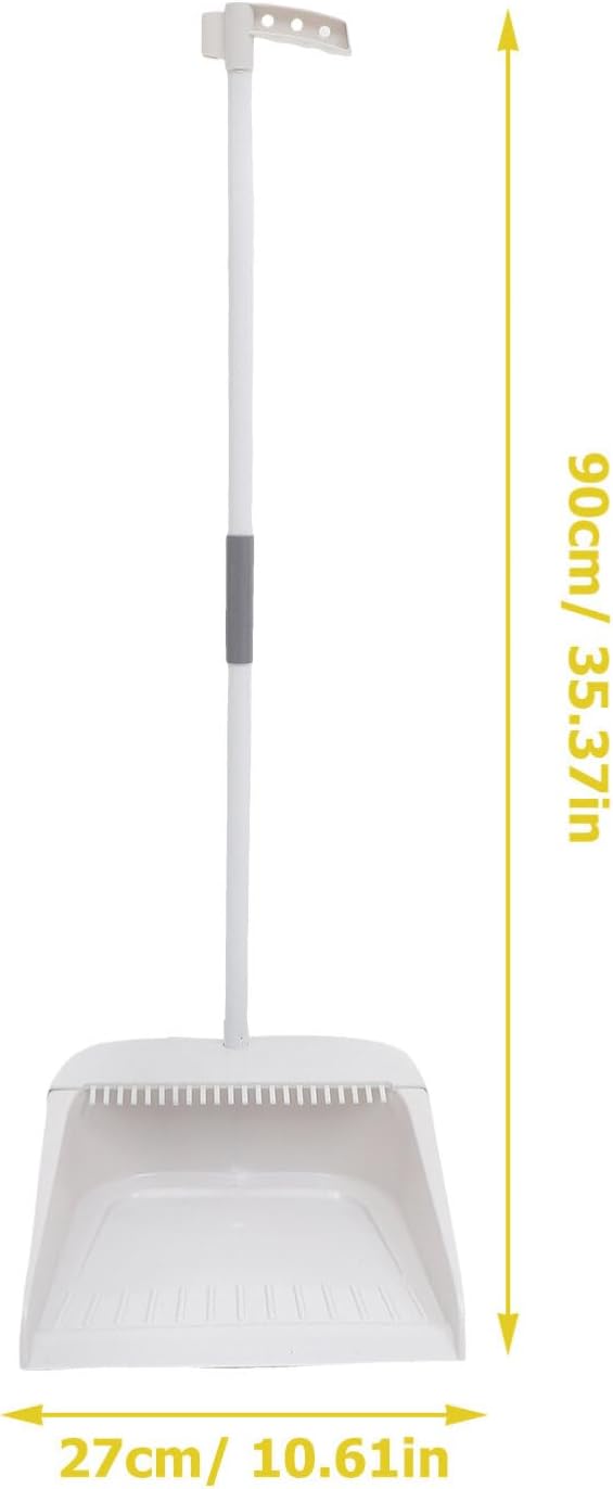 Hemoton 1set Broom and Dustpan Set Handle Ergonomic Cleaning Supplies for Home Use Soft Bristle Brush and Dustpan for Easy Cleanup