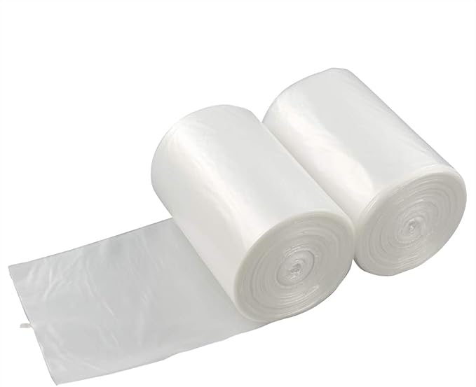 4 Gallon Small Clear Trash Bag 1500 Counts Bathroom Trash Can Liners 15 Rolls