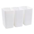 Bathroom Trash Can 4.5 Gallon Bathroom Garbage Can Waste Basket for Office Under Desk Bedroom Rv 3 Pack White