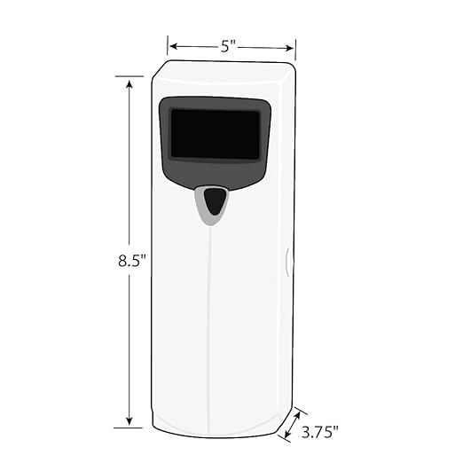 Hospeco 07531L Stratus III Slimline Metered Aerosol Dispenser White