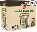 Ruffies Pro 13 gal. Tall Kitchen Bags Wing Ties 120 pk