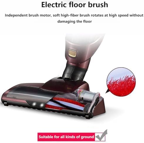 Cordless Vacuum Cleaner - Rechargeable Stick Vacuum with Powerful Suction for Hardwood Floors Carpets and Pet Hair Removal