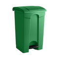 23 Gallon Commercial Step-On Trash Can with Lid Heavy-Duty Green Plastic Garbage Bin Large Rectangular Waste Container for Office Restaurant Warehouse or Kitchen