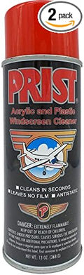 Set of 2 Prist Acrylic and Plastic Windscreen Cleaner