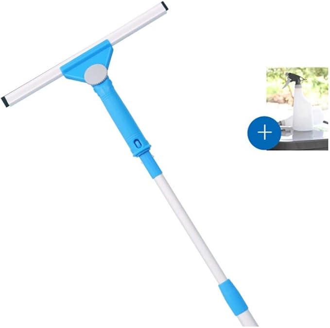Shower Squeegees Angle Adjustable Rubber Window Cleaner For Mirror/Shower/Car Glass Wiper Blades With Watering Can (Color : Brush head 30cm)