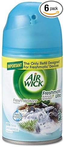 Reckitt Benckiser 79553 Freshmatic Refill Fresh Waters. 6.17oz Aerosol 6/carton