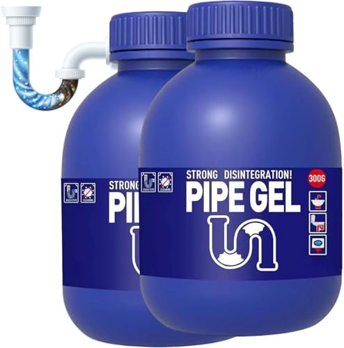 Drain CleanerStrength Drain Cleaner Powerful Pipe Dredging Agent Liquido Para Destapar Tuberias Sink Clog Remover Liquid (2PC)