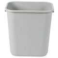 TableTop King 2818GY 28 Qt. / 7 Gallon Gray Rectangular Wastebasket