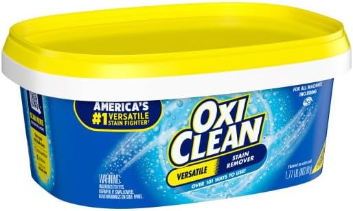OxiClean Versatile Stain Remover Over 101 Uses Chlorine-Free For All Machines 1.77 lb (Pack of 2)