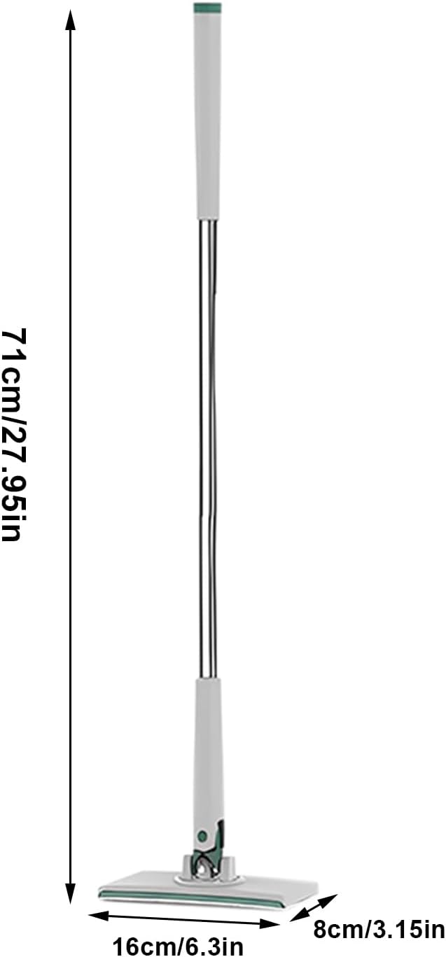 Clamp Mop Reusable Floor Cleaner Clamp Mops with 4 Cloths Hardwood Mops with Home Cleaning Floor Cleaning Supplies No Touch Mop for Tiles Kitchen Bathroom Living Room