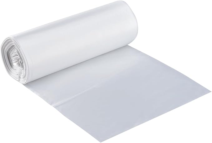 Karat Trash Bags [55-60 Gal - 200 pc] | 17 Microns | Clear High Density Garbage Can Liners | 38 x 60