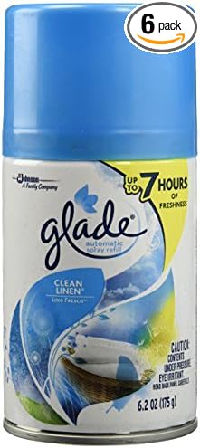 Glade Automatic Spray Refill - Clean Linen 6.2 oz. (Pack of 6) by Glade