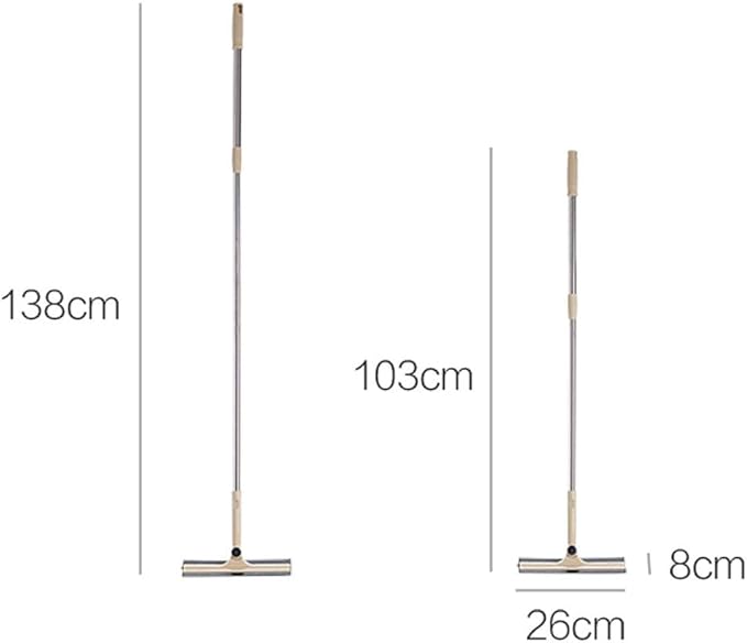 Glass Wiper - Squeegees Double-sided Rubbing Rod Rotating Brush Scraping Cleaning Window Tool