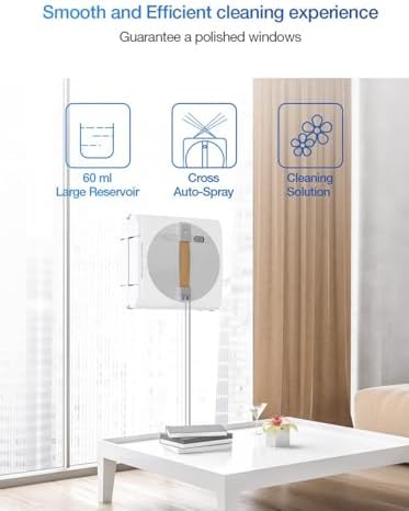 Automatic Window Cleaning Robot Smart Glass Cleaner with Dual Water Spray Intelligent Path Planning 2800Pa Suction Edge Detection Remote Control for High-Rise Windows and Tiles