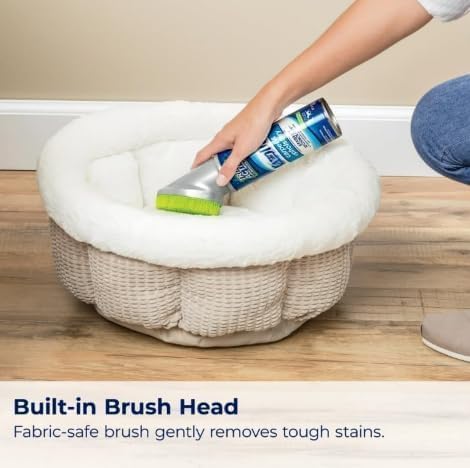 Woo-lite Carpet and Upholstery Foam Cleaner with Built-in Brush Triple Action Stainlift Technology for Stairs Fabrics Pet Odors