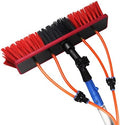 Glass Cleaning Brush Home Water Fed Telescopic Pole Kit Solar Panel Brush Rotating for Photovoltaic PanelWindow Cleaner Window Cleaning Kit Lightweight Aluminum Alloy Water Fed Pole Solar