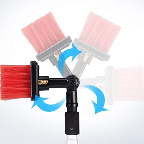 Glass Cleaning Brush Home Water Fed Telescopic Pole Kit Solar Panel Brush Rotating for Photovoltaic Panel12FT Telescopic Window Cleaning Pole with Water Fed Brush – Extendable Cleaner for C