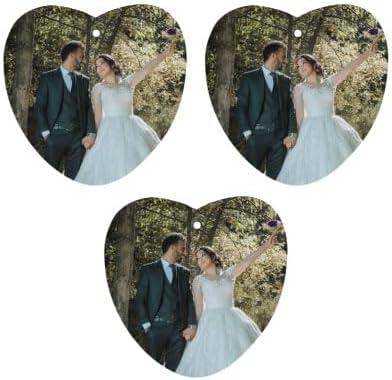 Personalized Air Freshener for Car - Double Sided Photo Custom Car Scents Air Freshener Gift for Valentine’s Day Birthday Ideal for Car Wardrobe Bathroom Hanging Ornaments (Heart 3pcs)