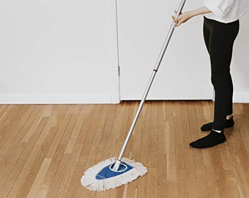 Fuller Brush Dry Mop with Adjustable Handle – Reusable Dust Mop for Hardwood Tile and Laminate