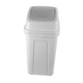 Large Capacity Trash Can with Lid Thick Plastic Kitchen Wastebasket for Home Living Room and Bathroom Easy Press Open Design for Compact Spaces