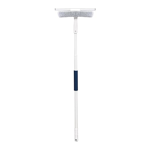 Unger Window Washing Kit with Scrubber Squeegee 5ft. Telescoping Pole – Window Cleaner Tool Set for House Window Maintenance Professional Grade Home Window Cleaning Kit