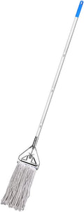Cotton Mop with Long Handle for Wet and Dry Cleaning Durable Floor Cleaning Tool for Hardwood Laminate Tile and Excellent Water Absorption and Wear Resistance