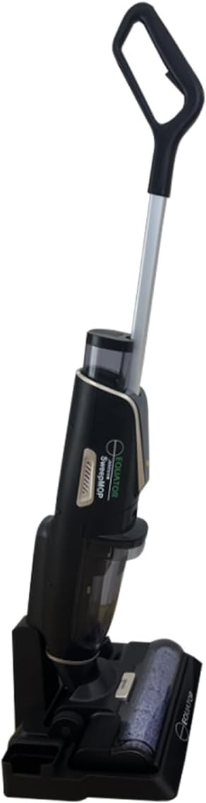 212 Main Equator Cordless Self-Cleaning Wet/Dry Vacuum Sweep Mop for Hard Floors and Carpets with Voice Prompt in Black