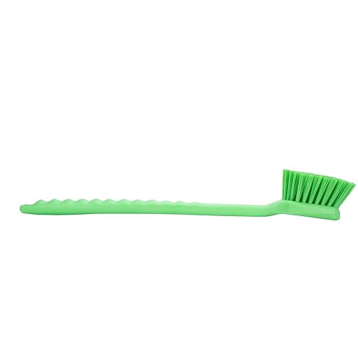 SPARTA 40501EC75 Plastic Large Scrub Brush Kitchen Brush Utility Brush With Long Handle For Cleaning 20 Inches Lime (Pack of 6)