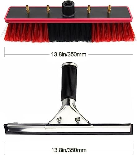 Glass Cleaning Brush Home Water Fed Telescopic Pole Kit Solar Panel Brush Rotating for Photovoltaic PanelWater Fed Telescopic Brush 3.6-11M Telescopic Cleaning Brush Window Cleaning Pole wi