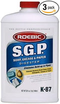 (3) bottles Roebic K-87 32oz SGP Soap Grease &amp Paper Digester Drain Septic Tank Cleaner by Roebic