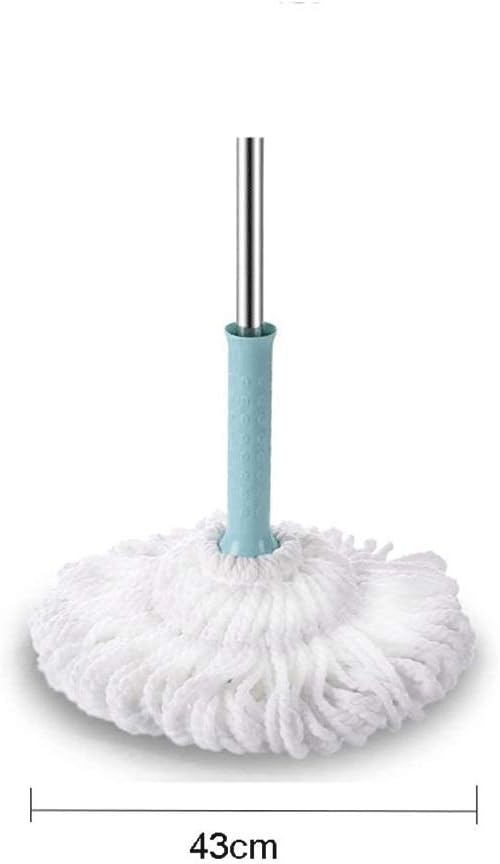 Microfiber Mop Hand Release Washing Mop Floor Cleaning Dust MopsHousehold Stainless Steel Lazy Mop(White-Patch Five-Pointed star4)